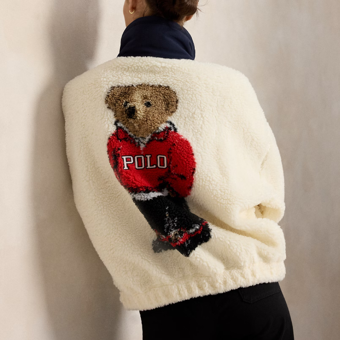 Bear High Pile Fleece Funnelneck