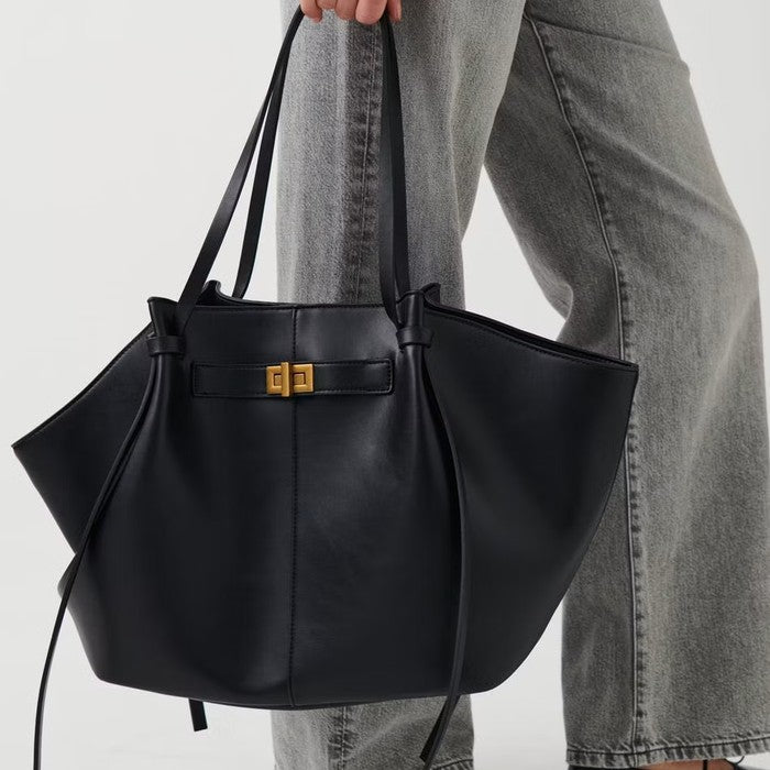 Sac long strap pu — Noir