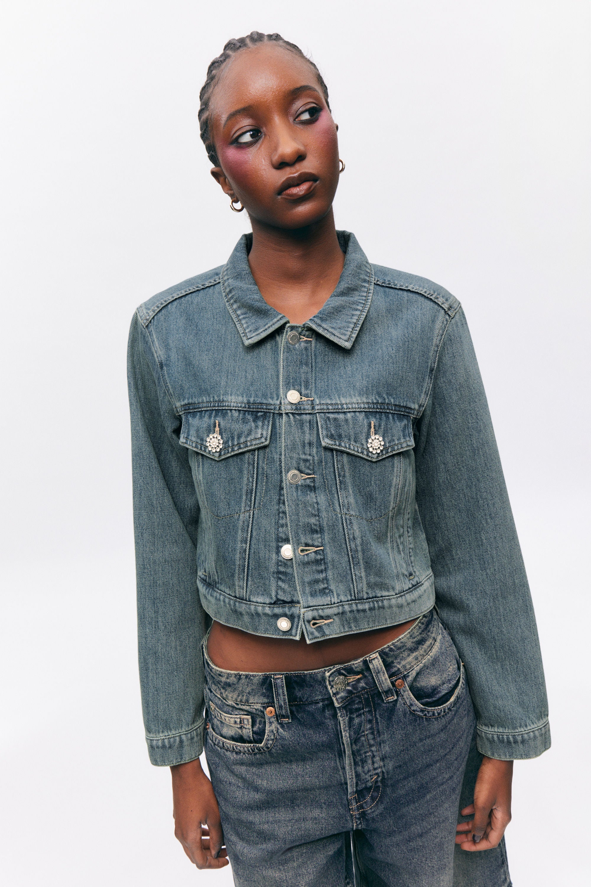 Cropped Denim Jacket