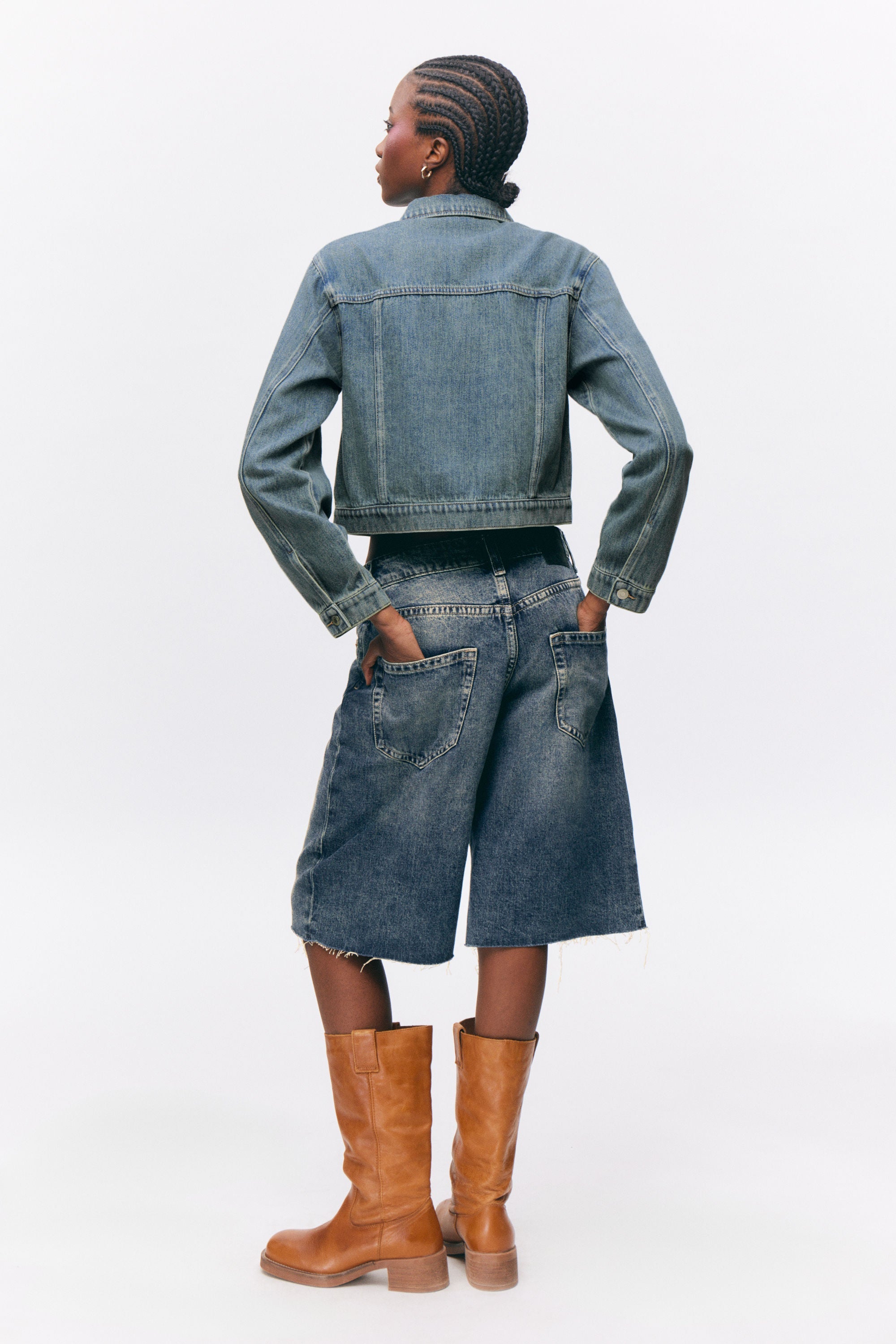 Cropped Denim Jacket